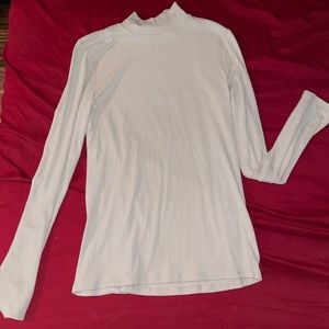 Tan Turtleneck Long Sleeve Shirt